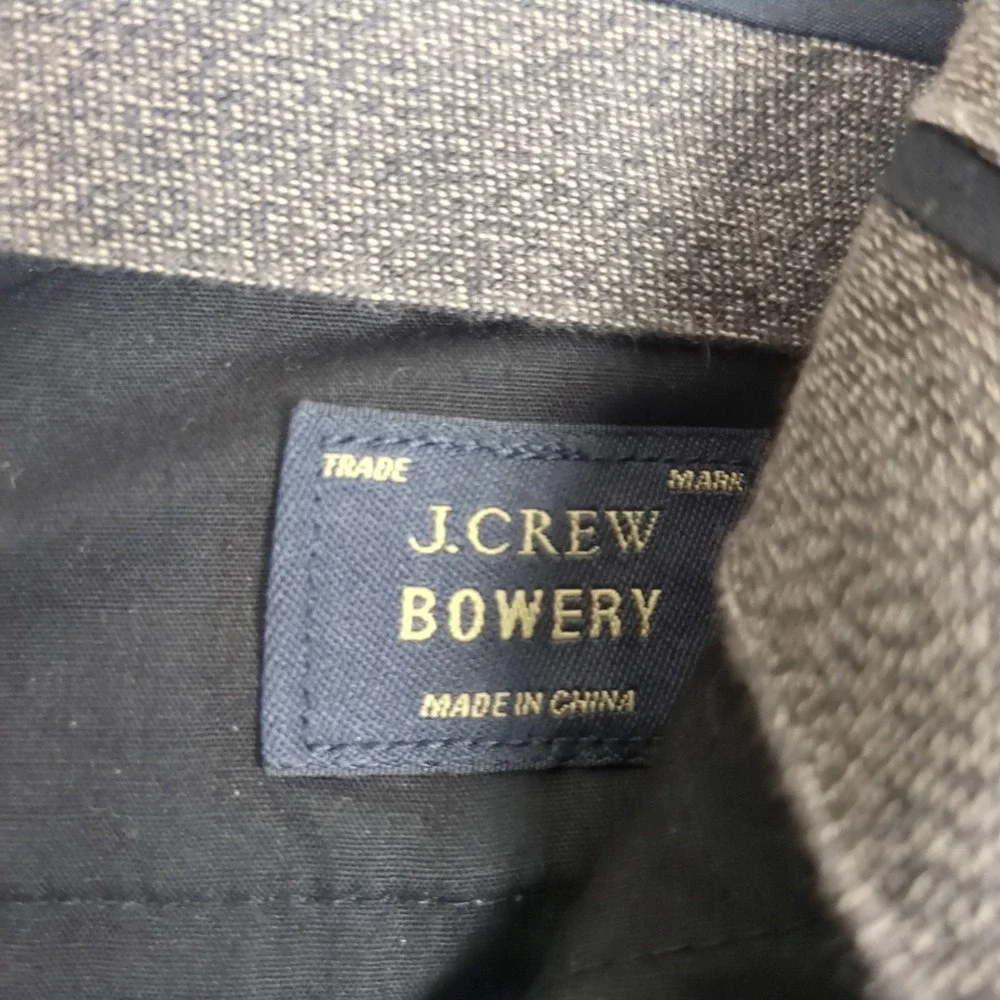 J.Crew‎ Bowery Slim Fit Dress Pants Mens 36x32 Heather Gray Textured Trousers